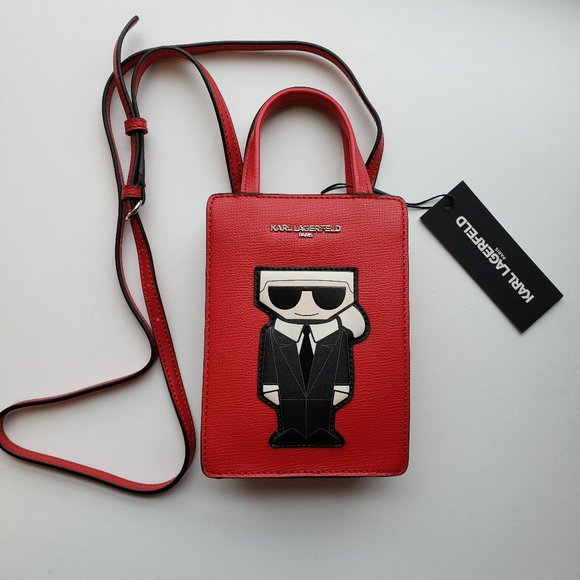 Karl Lagerfeld Handbags - NWT KARL LAGERFELD Cute Red MAYBELLE bag.